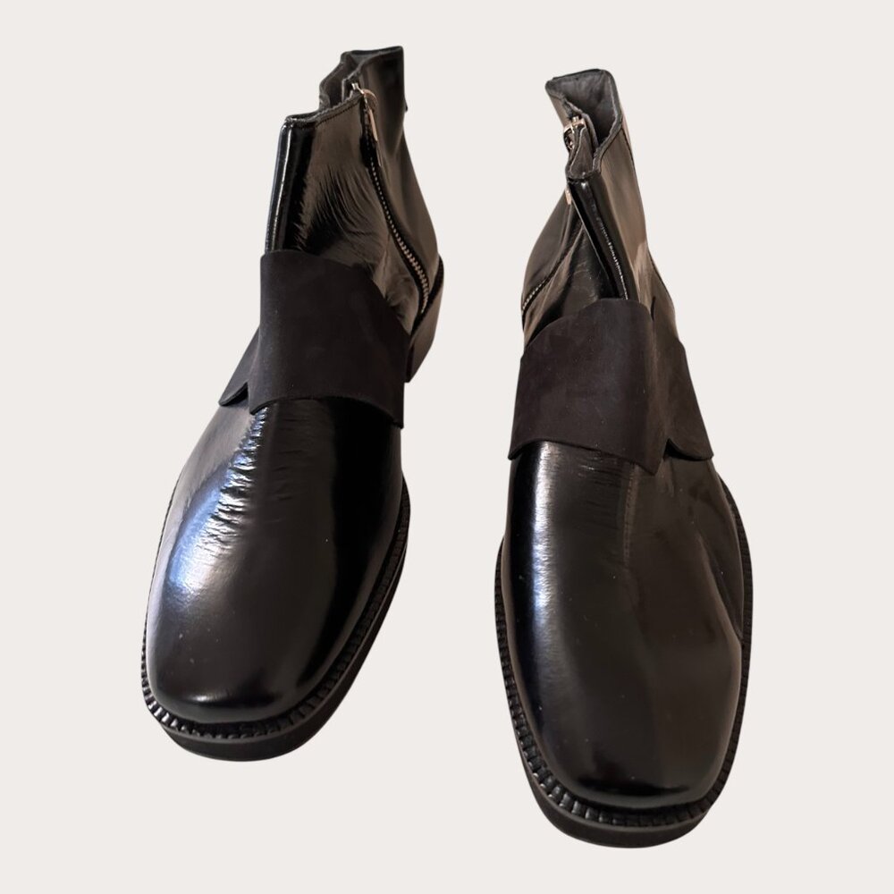 NK- Italian Made Leather Boots- Women's - Size 8